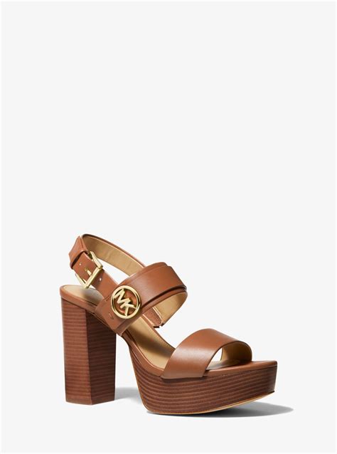 michael michael kors carmen faux leather platform sandal|Carmen Platform Sandal .